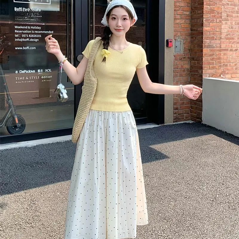 YGPRW Two Piece Skirt Sets Women's-4