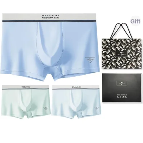 SEPTWOLVES Мужское нижнее белье 3 штуки набор в подарочной коробке + сумка для покупок