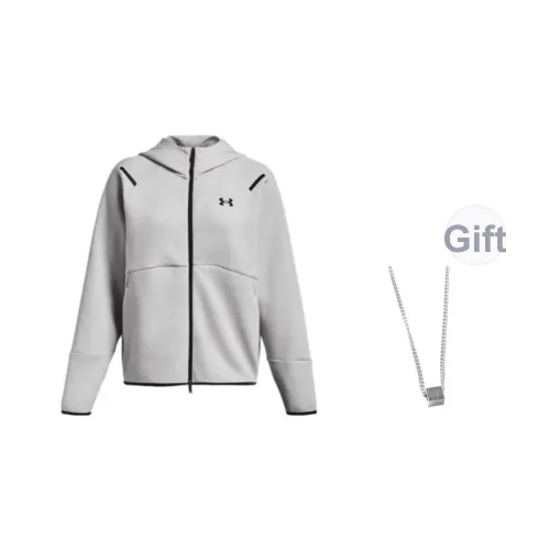 Under Armour Куртки Пальто Унисекс Современный Серый С Ожерельем