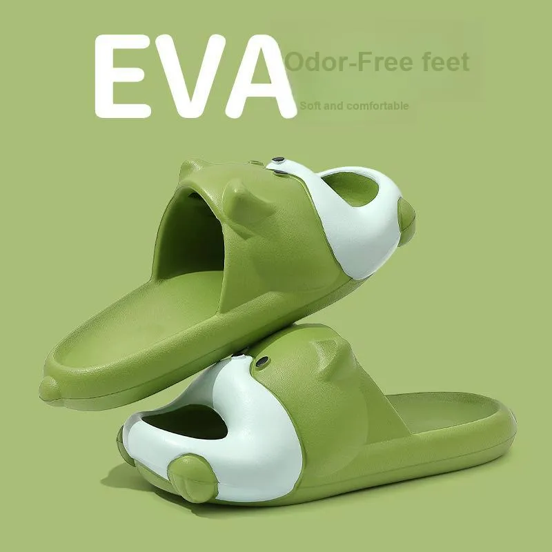 Lighthearted Cute Puppy Slippers Summer Slip Resistant Platform Squashy And Bouncy Feeling Eva Slippers-4