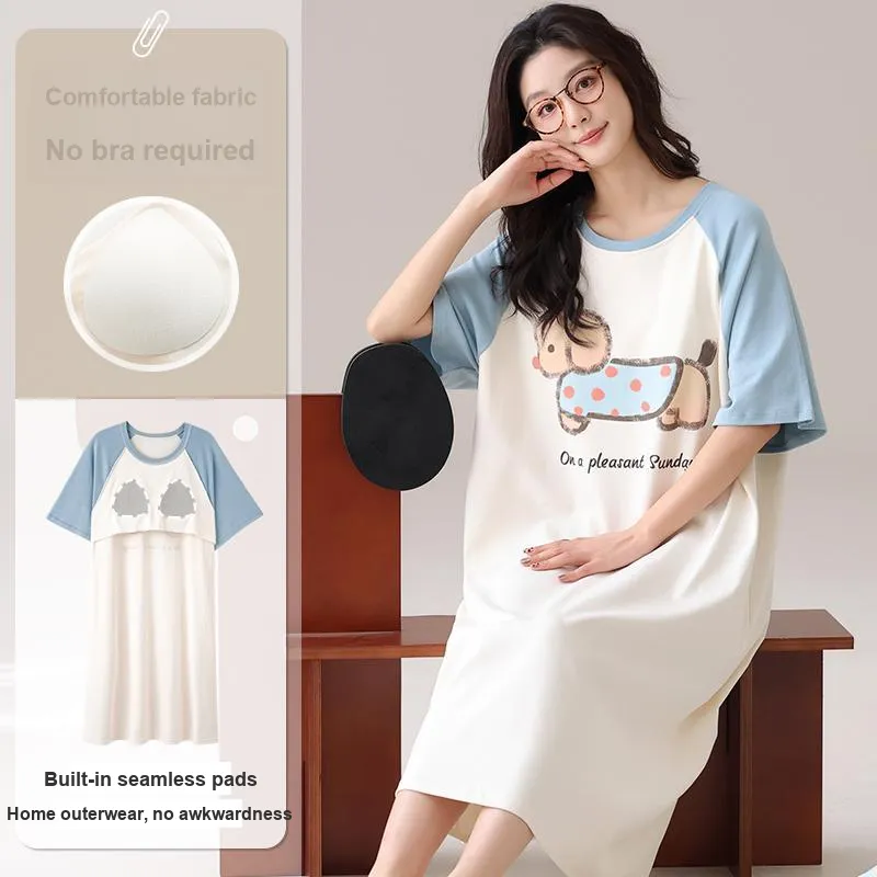 Lan Miao Nightgown Women's Image Color-1