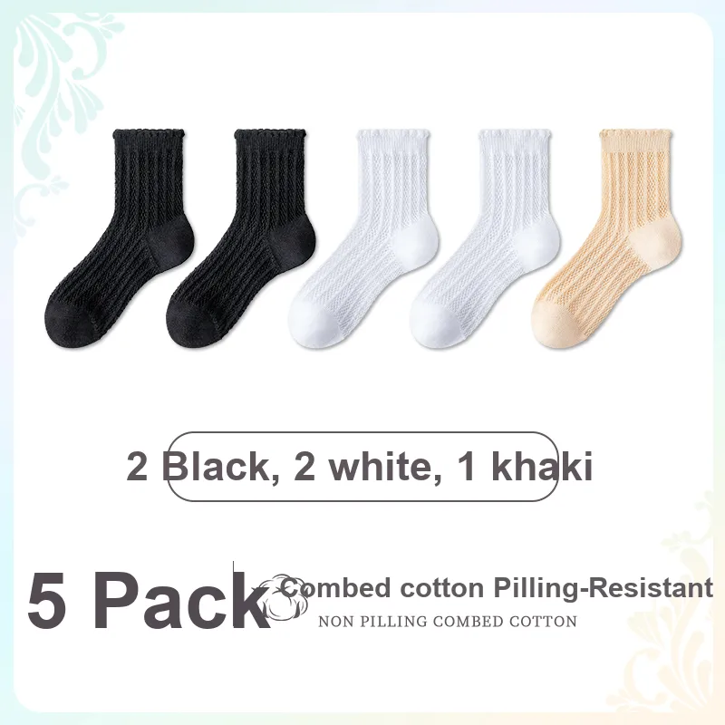 ROBINHOOD Mid Calf Socks Women's 5 Pack-15