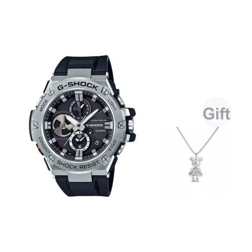 Часы SHOCK Solar Movement Resin Strap Unisex Black Dial