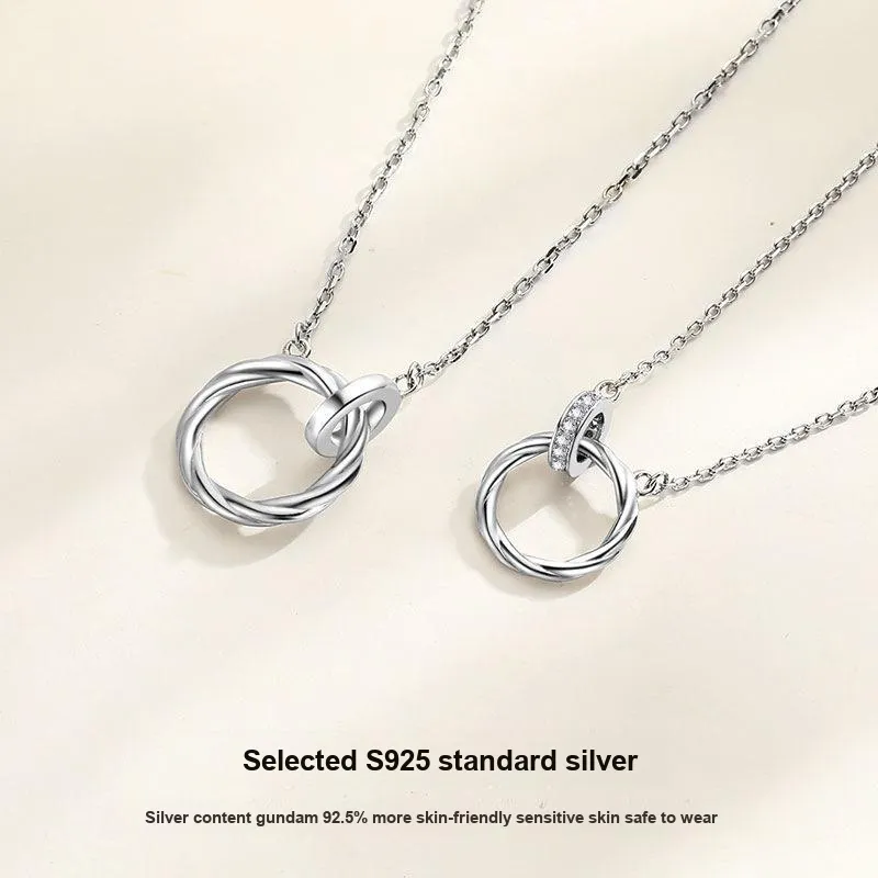 Regalrose 925 Sterling Silver Necklaces Women's Silver-3