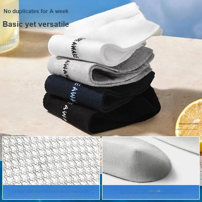 HLA Mid Calf Socks Men's 6 Pack-1
