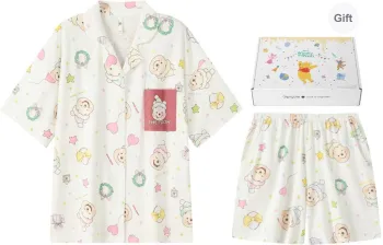 Gongdie x Disney Pajama Set Women's White, Gift Box Set