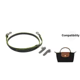 Gray Silver-Tone Buckle Shoulder Strap (Including No-Punch Buckle) F023-01/F034-01