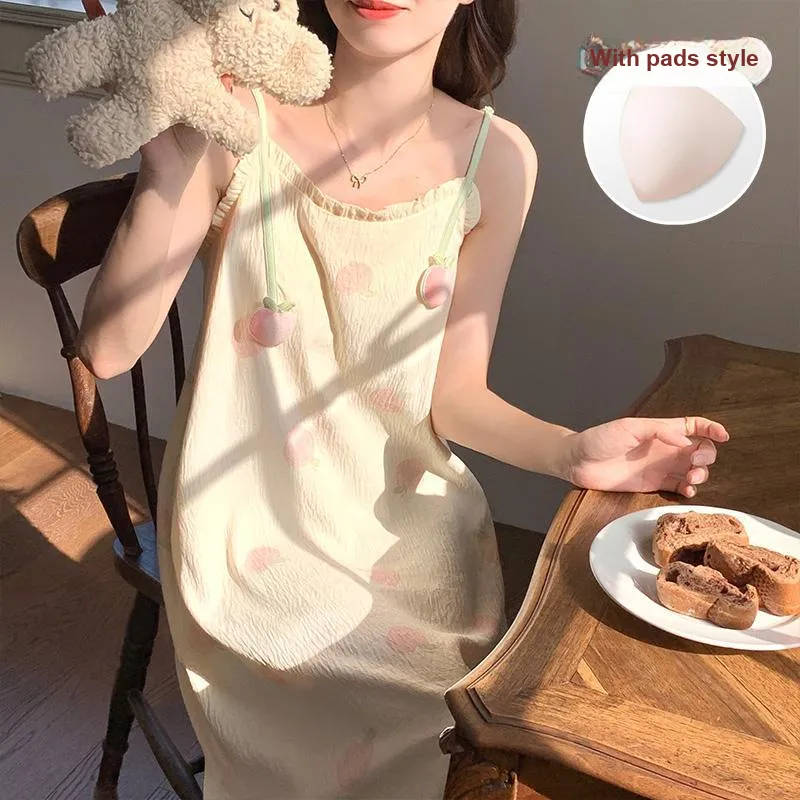 Ta Yan Nightgown Women's Apricot-4