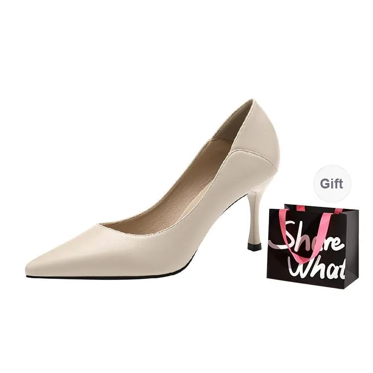 BIGTREE Slim Heel High Heels Women's-11