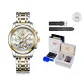 Gold White[Luxury Box+Leather Strap]