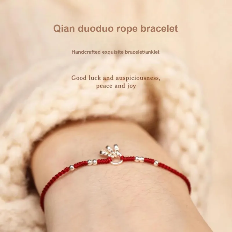SFER 925 Sterling Silver Anklets Women's-2
