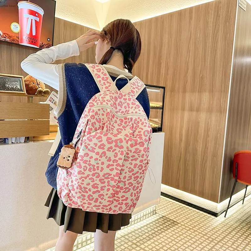 DCLOUD Nylon Backpack Tubas Unisex Black/Pink/Brown/Blue-4