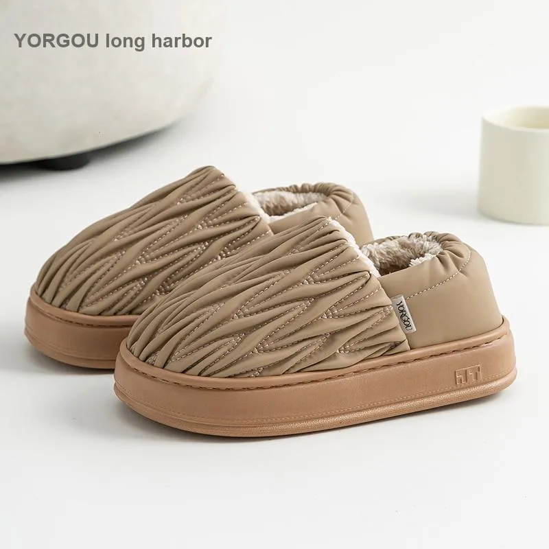 Far Port Slip Resistant, Abrasion Resistant, Waterproof, Height Increasing, Thermal Low Top Casual Shoes Unisex-4