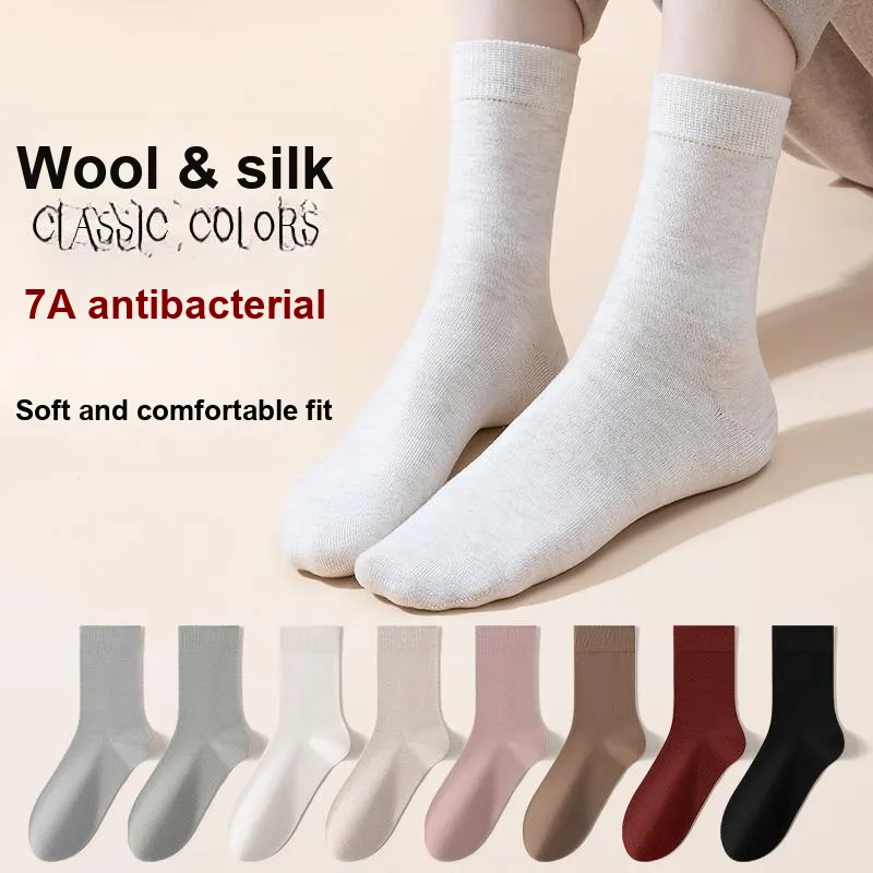 MIIOW Mid Calf Socks Women's Combo Set-10