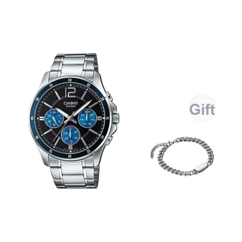 CASIO Кварцевый механизм Часы Мужские Черный циферблат