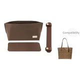 [Three-Piece Set in Dark Brown]Open Top Liner+Bottom Pad+Shoulder Pads