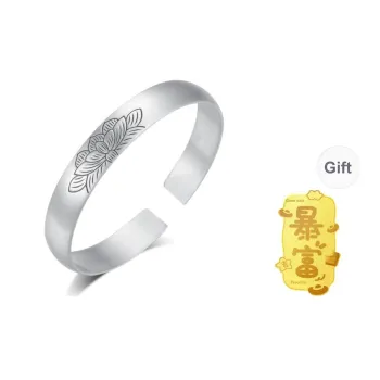 CHAOHONGJI 999 Fine Silver Bangles Women's