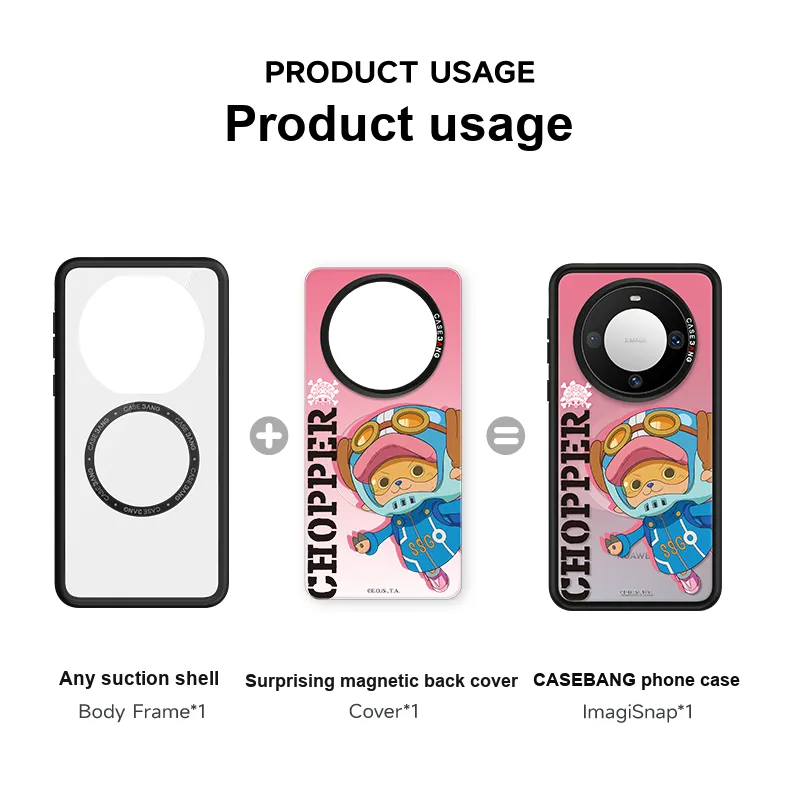 CASEBANG Made Of Polycarbonate One Piece Collaboration Phone Case With Magnetic Back Cover For Huawei Mate60/Pro/Pro+-1