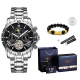Silver[Premium Blue Box+Chinese Auspicious Animal Beaded Bracelet+Strap]