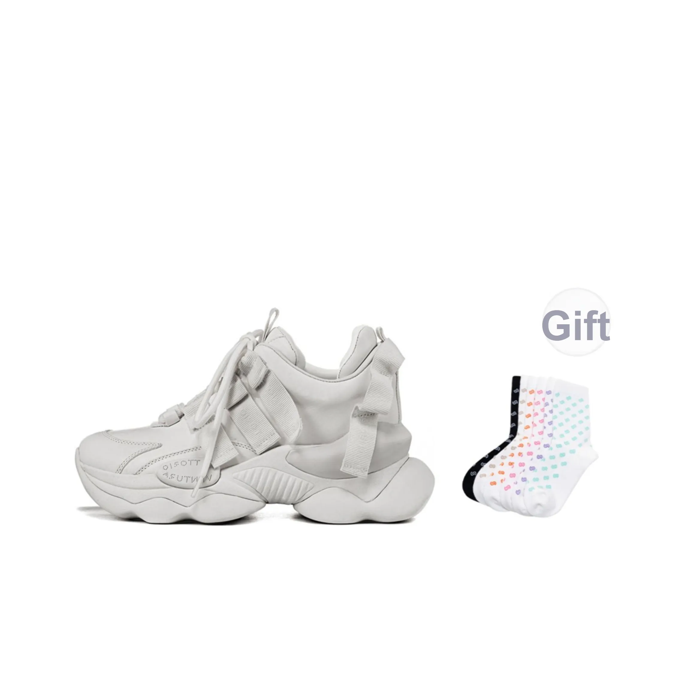 VITTORIO VENTURA Устойчивые к истиранию Низкие Топ Кроссовки с Толстой Подошвой 6 см Женские Светло-Серые