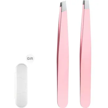 Goodgudi Small Tweezers Brow Clip False Eyelash Tools