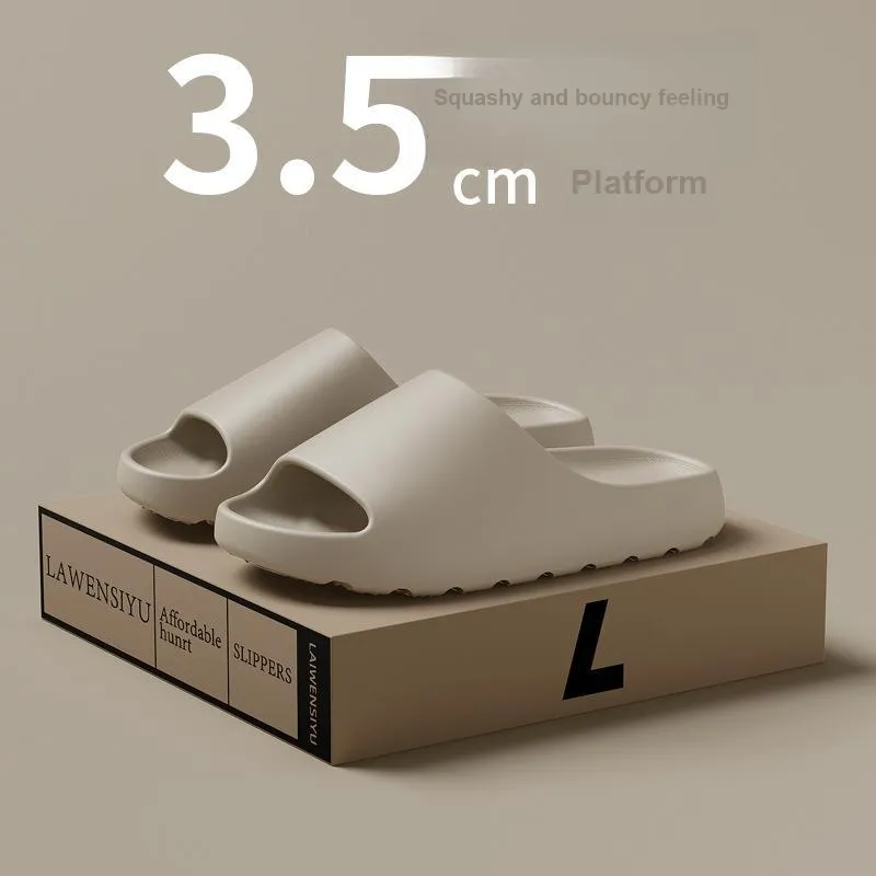 Sweet Pillow House Minimalist Style Home Dormitory Soft And Springy Platform EVA Slippers-3