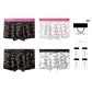 4 Pack[Pink Black+White+Black Gold+Pink White]