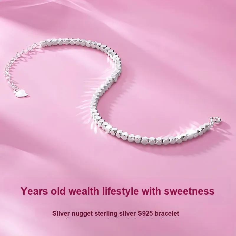 NICE CODE 925 Sterling Silver Bracelets Women's-1
