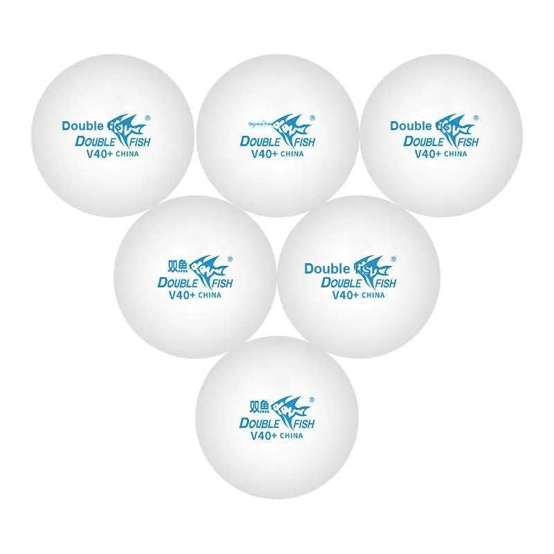 DOUBLEFISH Table Tennis High Molecular Weight Stitched Ball High Rebound Resilient White-20