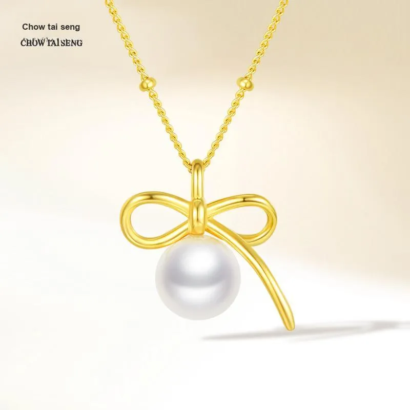 CHOW TAI SENG Pearl S925 Silver Necklace Women's-4