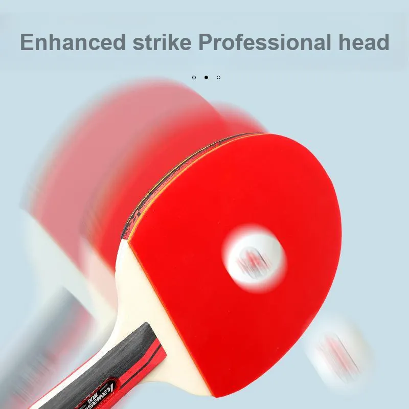 Kawasaki Swift Wind Collection Ping Pong Paddle Ping Pong Paddles Unisex Shakehand Grip Penhold Grip Red-2
