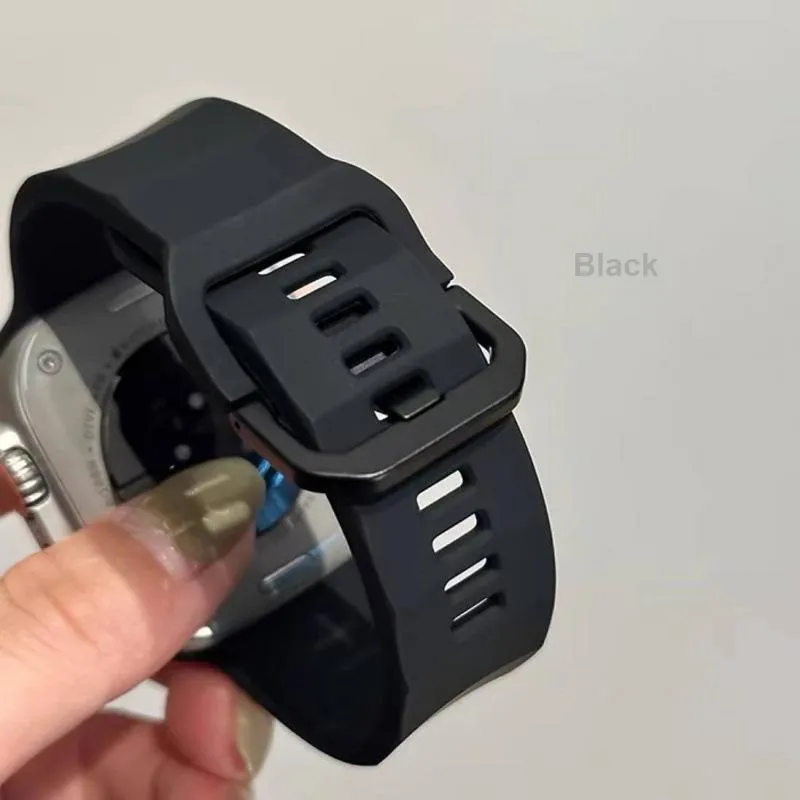 IWabcertoo Apple Compatibility Watch Band 22 23CM Silicone Material-9