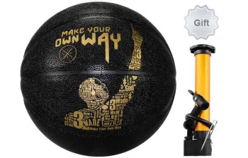 LiNing PU Basketball Black Size 7 Ball Training Unisex