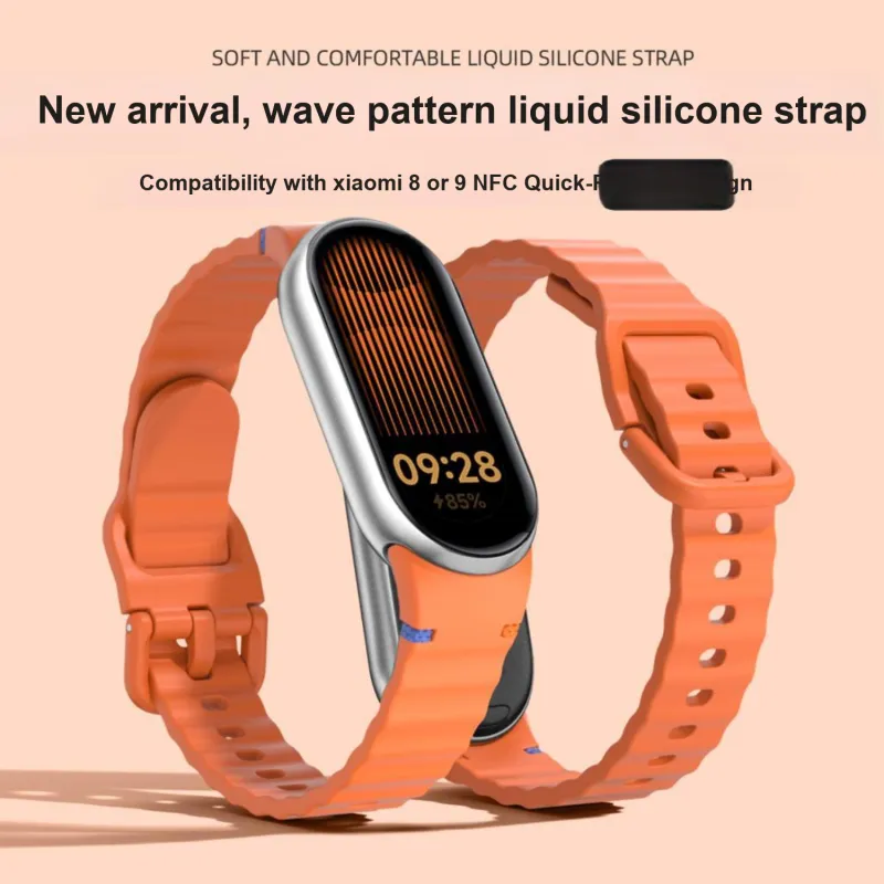 IBOANN Watch Band Xiaomi Compatibility Silicone Material-7