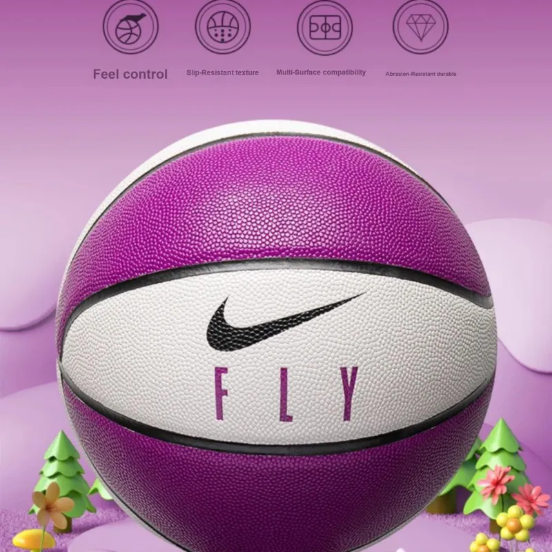 Nike 6 Indoor Outdoor Universal Basketball PU Purple White-3