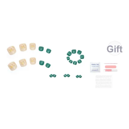 SEVERLAND Патч для ногтя False Nail Короткий Свежий зеленый Jump Цвет 24 шт В комплекте с коробкой