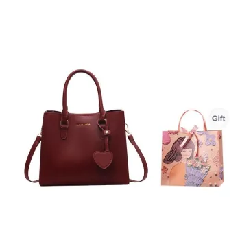 PARK DANCE PU Handbag Women's Red/Black