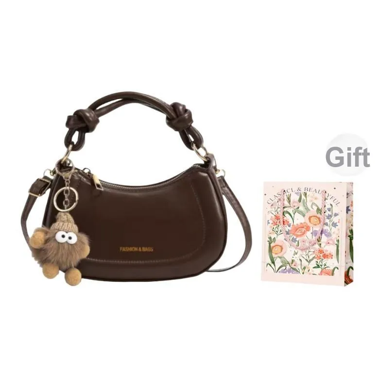 Gerlanx ПУ (полиуретан) Сумка через плечо Стандартная Женская Кофейная Белая Черная