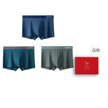RED DRAGONFLY Modal Seamless Underpants Men's 3 Piece Gift Box Set