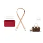 [Two-Piece Set]1.5cm Shoulder Strap+Beige Blue Fleece Liner-Includes Protective Ring