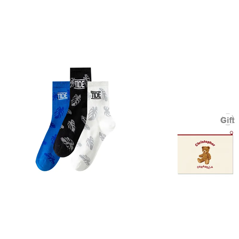 Caramella Mid-Calf Socks Men's Shopping Bag Combo Set-16