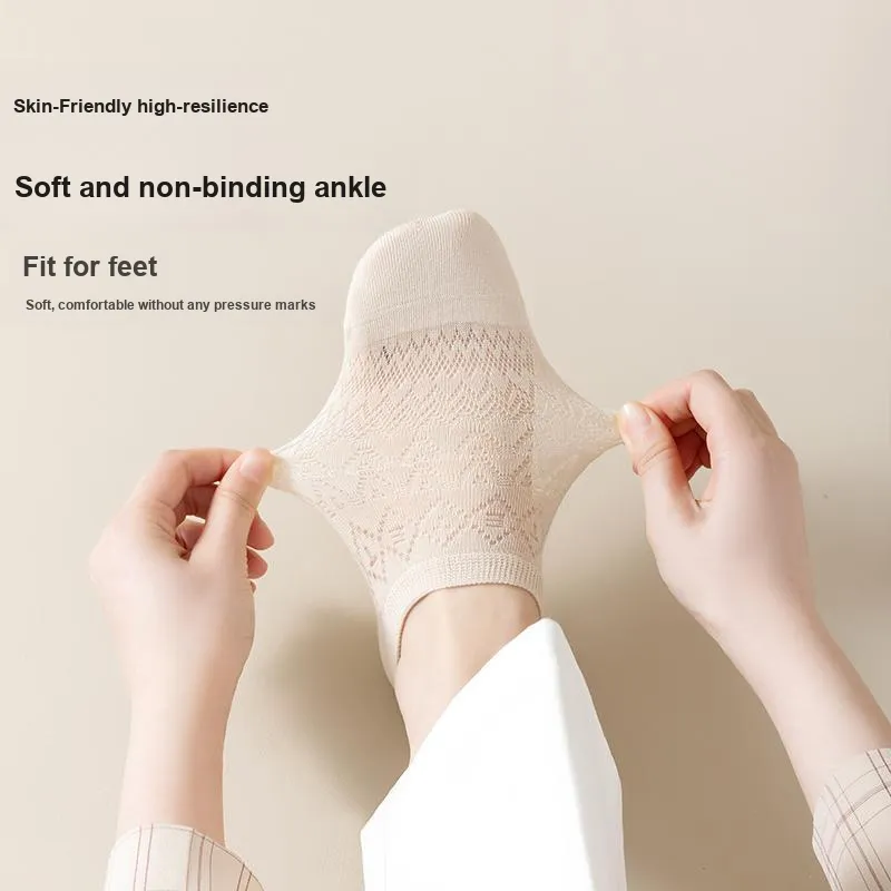 Top Melon No Show Socks Women's 5 Pack-4