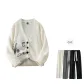 White (Comes with Random Draped Casual Pants)