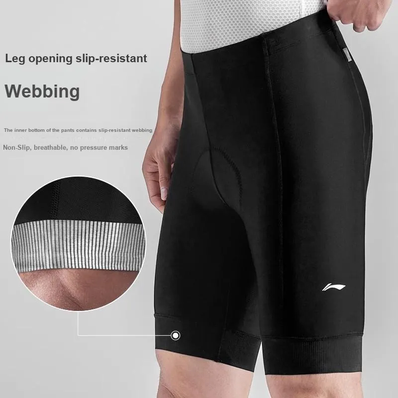 LINING Cycling Pants Men Cycling Shorts Black-4