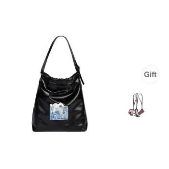 ROSA HERMOSO Cow Leather Shoulder Bag Women's Parrot Blue/Elephant Pink