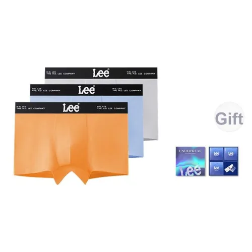 Lee Нижнее белье Подарочная коробка Мужской Мягкая кожа Дружелюбный Минималистский стиль Дышащий 3 упаковки Отдельный Коробка включена
