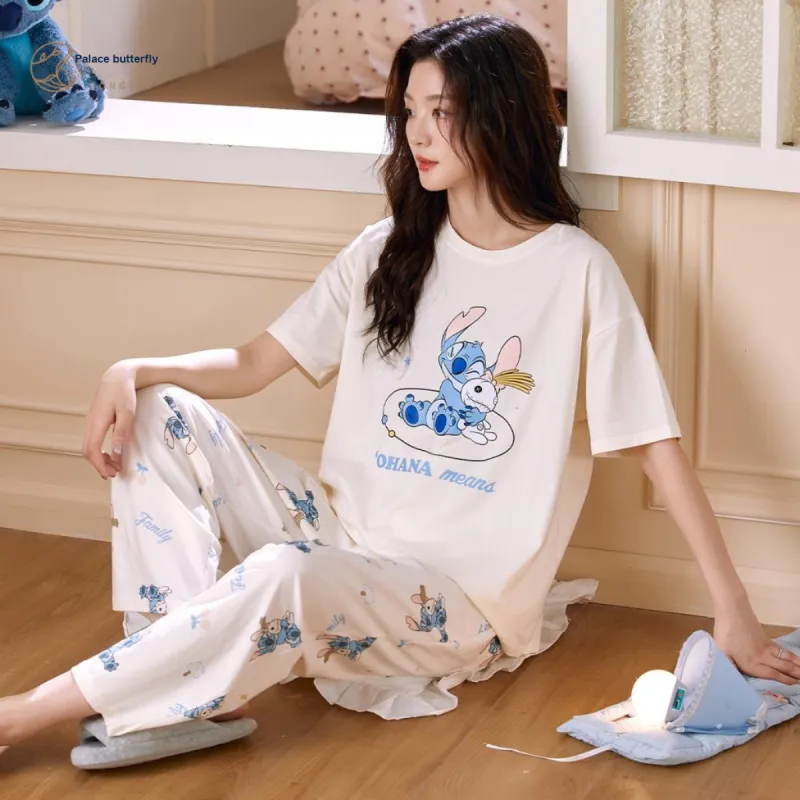 Gongdie x Disney Pajama Set Women's Apricot-4