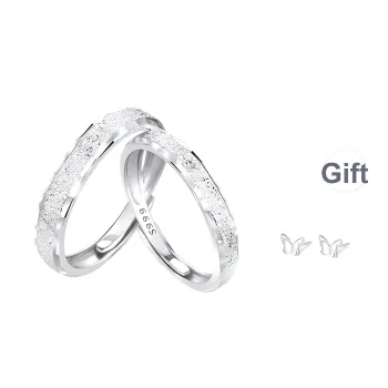 Modern Miracle 999 Fine Silver Rings Unisex Long Distance Couples Can Receive Their Items Separately.