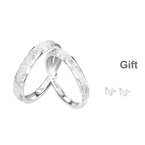 Modern Miracle 999 Fine Silver Rings Unisex Long Distance Couples Can Receive Their Items Separately.