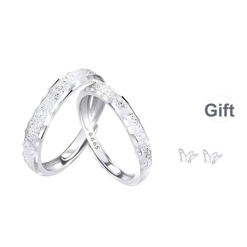Modern Miracle 999 Fine Silver Rings Unisex Long-Distance Couples Can Receive Their Items Separately.-0